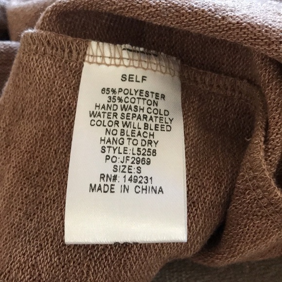 Kori America Cardigan Lace Bottom Small Brown Boho Style with Button Clo… - Picture 12 of 12